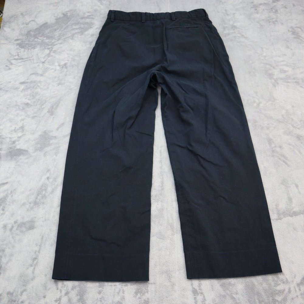 Peserico Pants Women Large Navy Blue Casual Lightweight Wide Leg EU 42 Chino - Picture 12 of 15